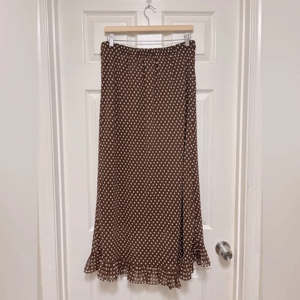 NWT LUCY PARIS Tricia Ruffle Midi Skirt - Picture 4 of 6